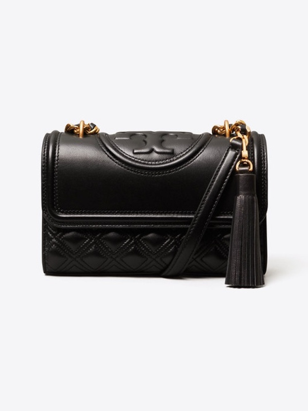 Tory Burch Women's Fleming Convertible Shoulder Bag Small Black